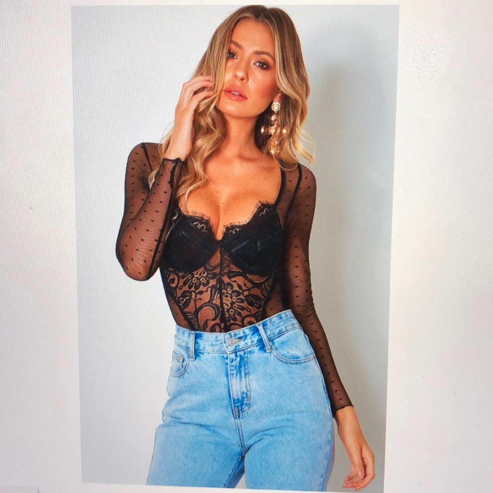 Lace Black Bodysuit